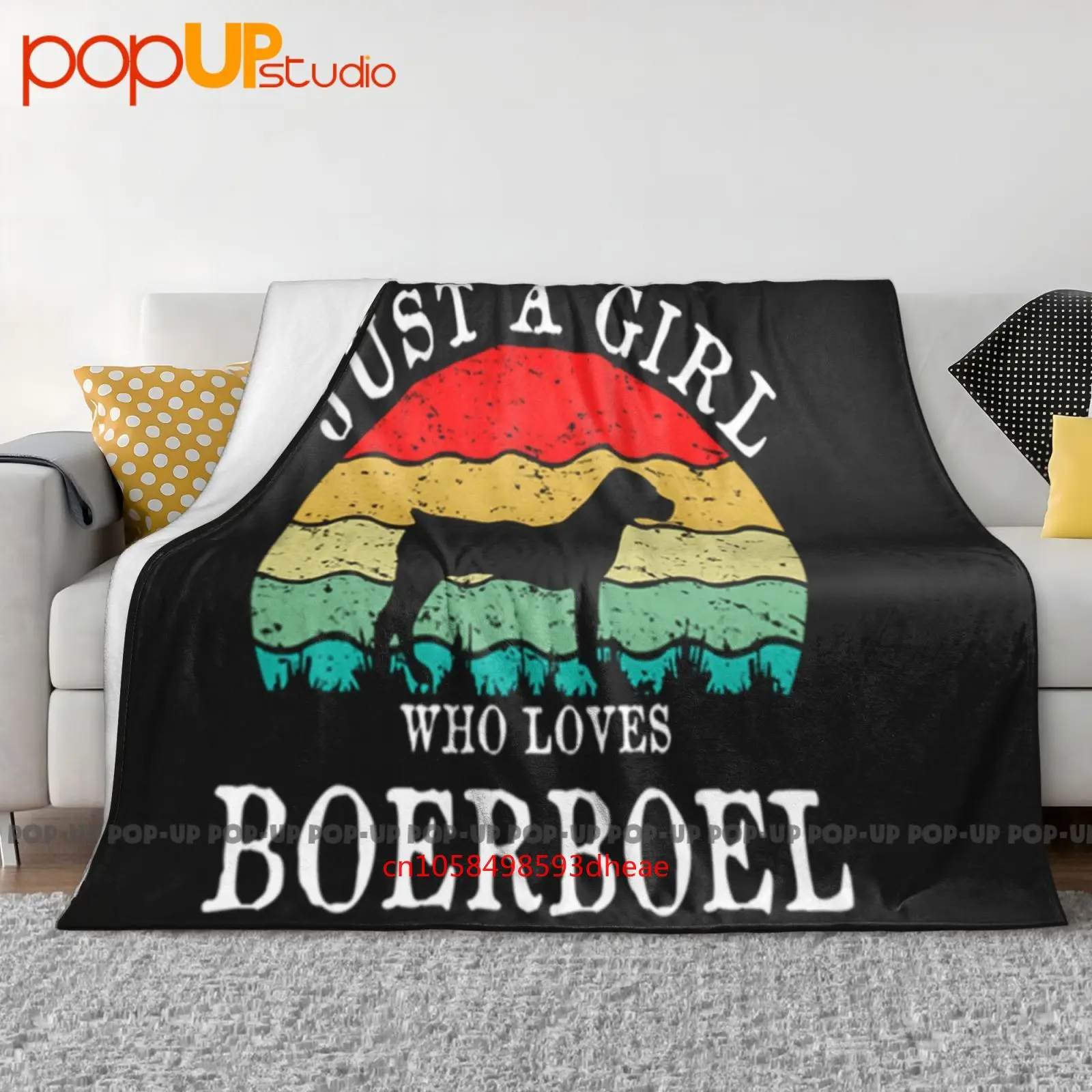 Sólo una chica que ama el perro Boerboel manta ultrasuave edredón funda de sofá de invierno fundas de cama