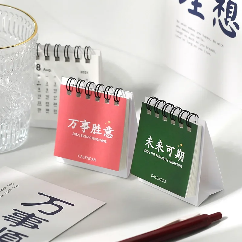Mini Desk Calendar, Animal Kawaii Desk Calendars, Creative Cute Decoration Stationery, School Supplies, Office Supplies