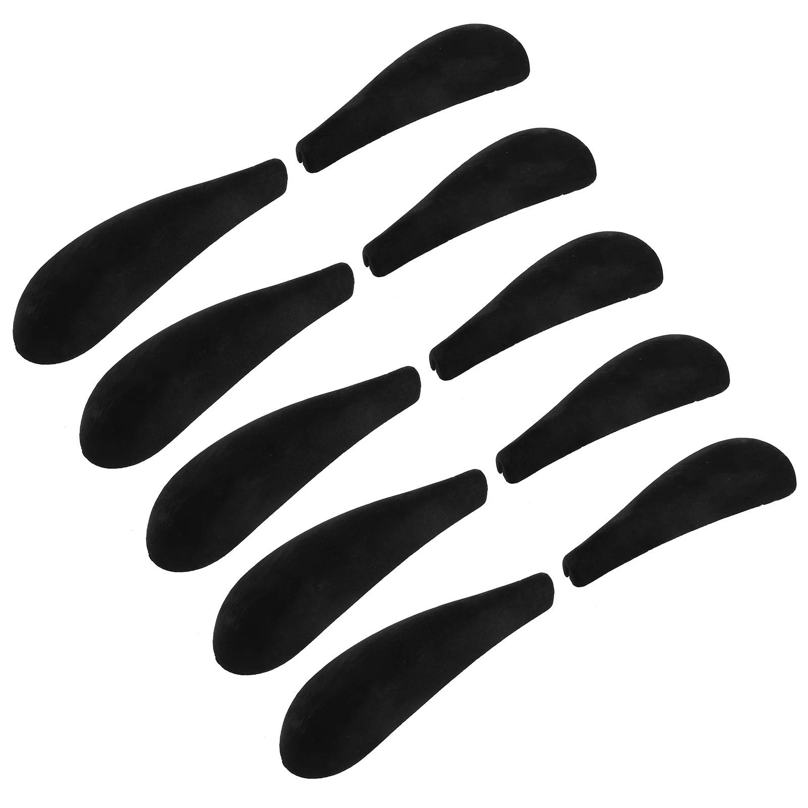 

10 pcs Hanger Shoulder Forms Black Thickened Widened Anti Slip Pads for Garment Clothes Suitable Banquet Dress Sweater Suit