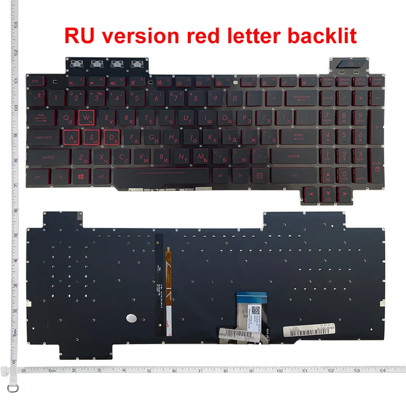 US/RU/SP Keyboard for ASUS ROG FX504 FX504GD FX504GE FX504GM FX80 FX80GM FX505 V170762HS1 0KNR0-661PRU00 zx80g FX86 FX705 gl703