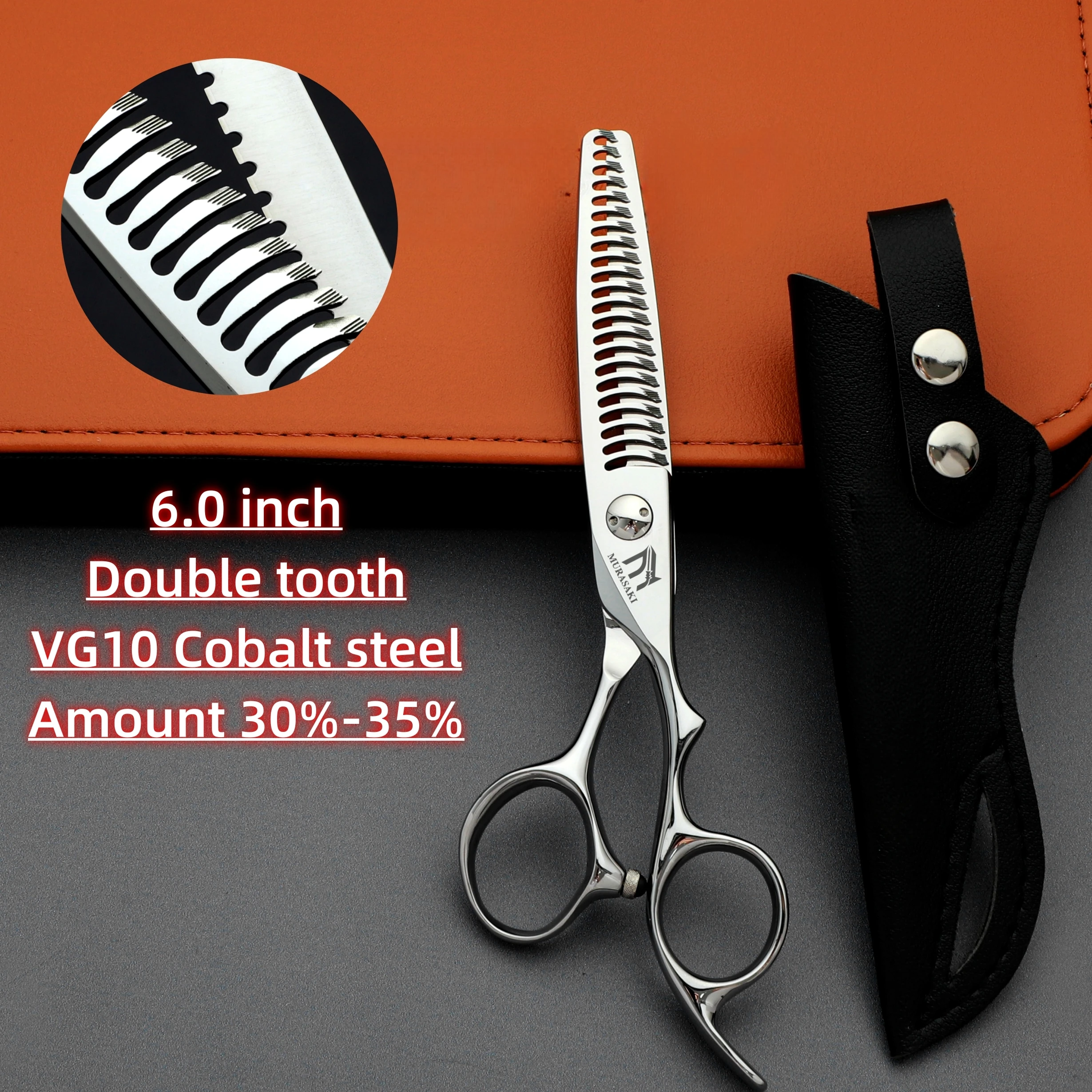 Professionelle CNC-Friseurscheren, erstklassiges Friseurzubehör, 6,1 und 6,8 Zoll VG10-Stahl, hochwertige Haarschneidewerkzeuge – Detail 9