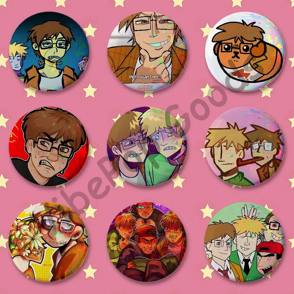 TEC The E-Eltingville CC-lub Bill Jerry Billjer Badges Round Itabag Decoration IP Peripheral Products 58mm 44mm 32mm 75mm 25mm