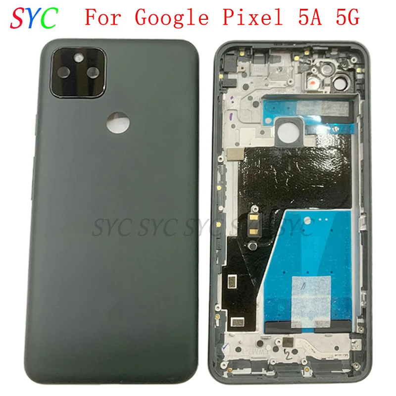 

Rear Door Battery Cover Housing Case For Google Pixel 5A 5G Back Cover with Logo Repair Parts