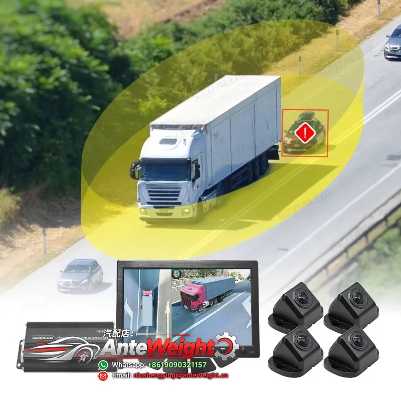 View 3D 360 Degree Camera System 360 Panorama Backup Camera Security System for Bus/Truck//Van