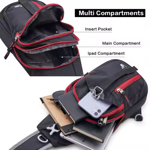 OIWAS Casual Crossbody Chest Bag Sling Shoulder Men's Bag One Strap Lightweight Male Bags Pouch DayPack for Men Travel Sport - Image 5