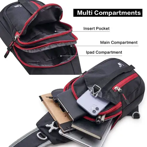 OIWAS Casual Crossbody Chest Bag Sling Shoulder Men's Bag One Strap Lightweight Male Bags Pouch DayPack for Men Travel Sport - Image 5