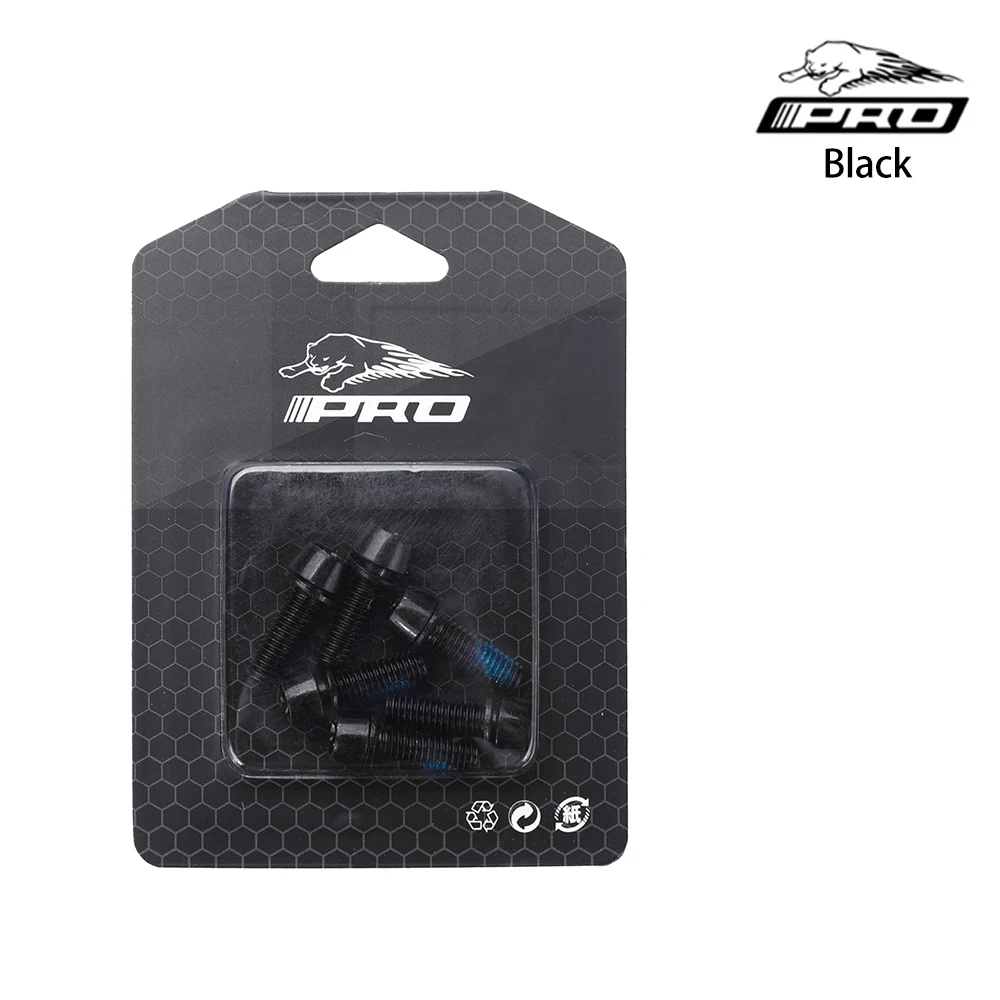 IIIPRO 6 Stück farbige Fahrrad-Scheibenbremssattelschrauben M6 x 18 mm MTB-Fahrrad-Edelstahl-Befestigungsschrauben – Detail 4