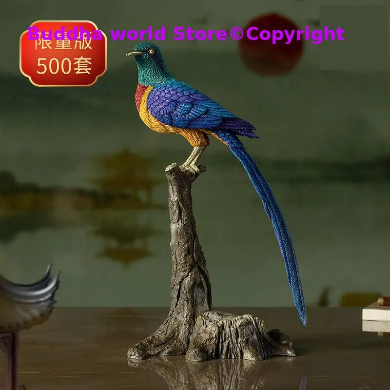 Global Limited TOP Modernism realism art Bronze bird copper carving 100% Handmade luxury HOME DECOR office decoration Boss gift