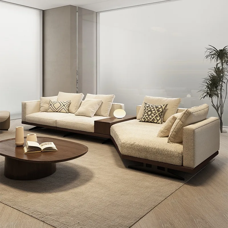 Sofás reclinables de madera Beige de lujo europeo, diseño de relleno, suelo, sofá perezoso, salón, sofá reclinable de diseño, Sala, muebles para el hogar