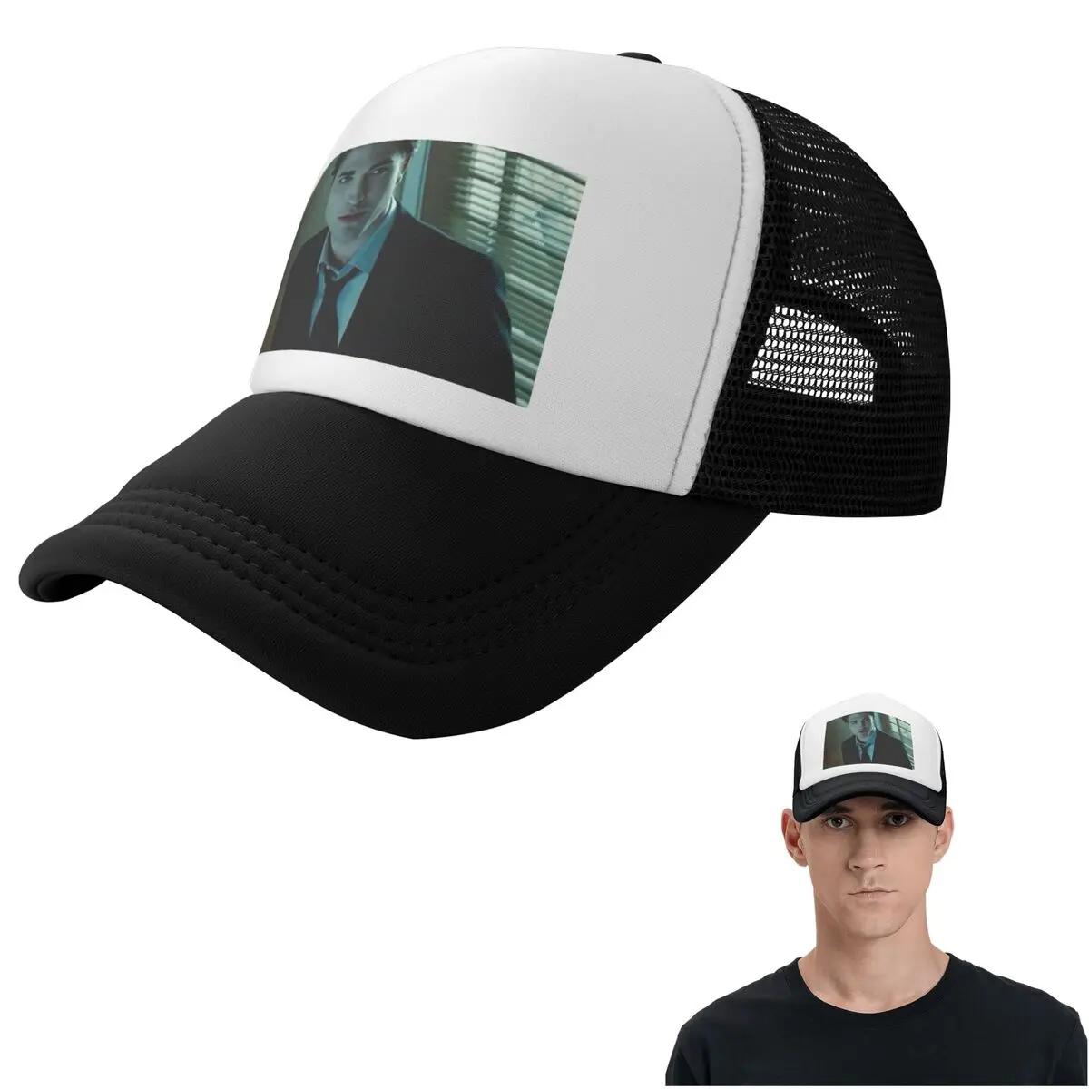 The Twilight Saga Edward Cullen (1) Cap Fashion Mesh Baseball Caps Adjustable Hat Hip Hop Summer Unisex Baseball Hats