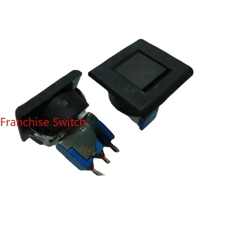 10PCS Key Switch 810, Button Reset Without Lock, 3-pin