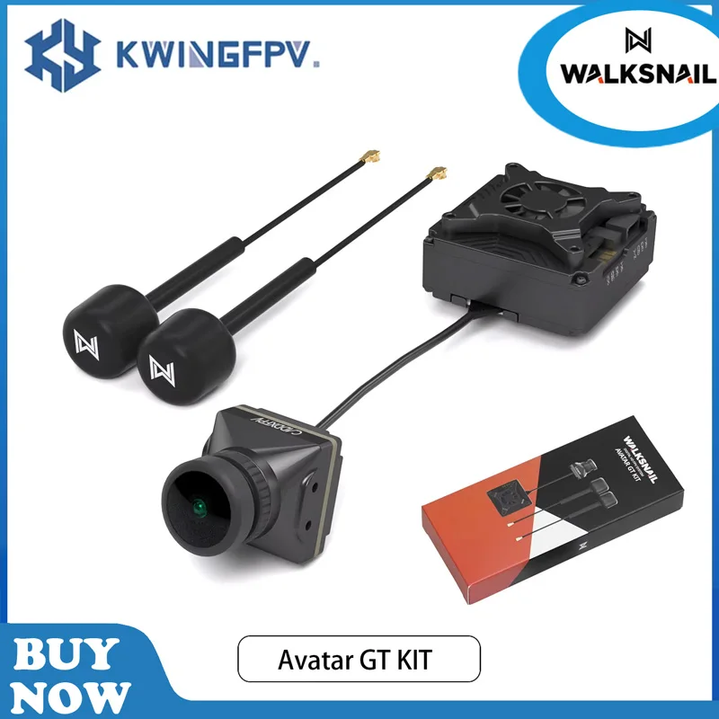 Walksnail Avatar GT HD KIT 2W VTX Avatar Dual Antennas Version With Gyroflow 32G Camera for for FPV Freestyle Drones DIY Parts