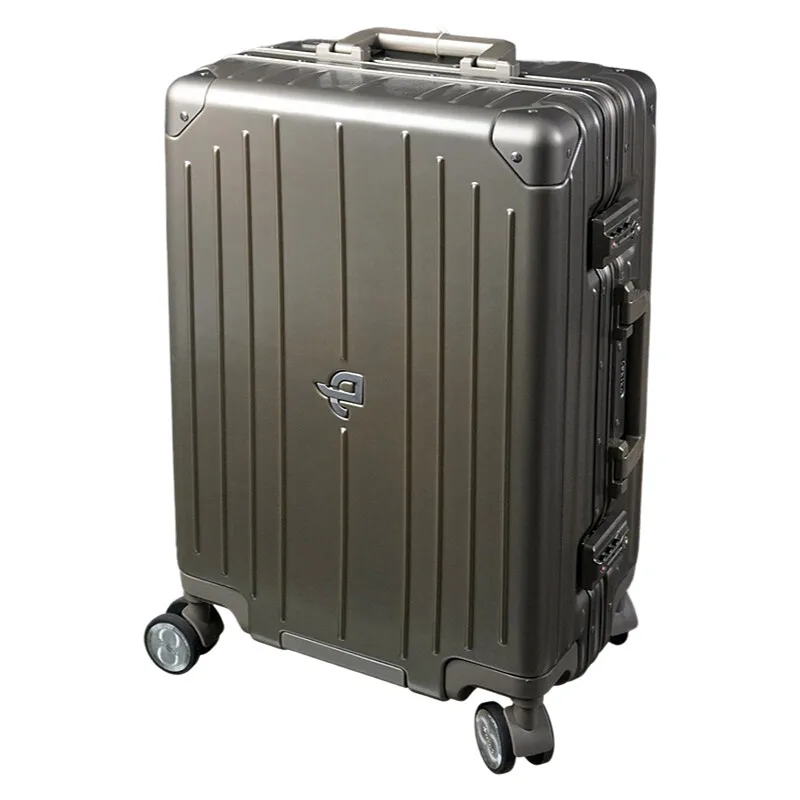 

Aluminum Frame 20 Inch Carry-On Suitcase 360° Silent Wheels & USB Port TSA Approved Business Travel Luggage
