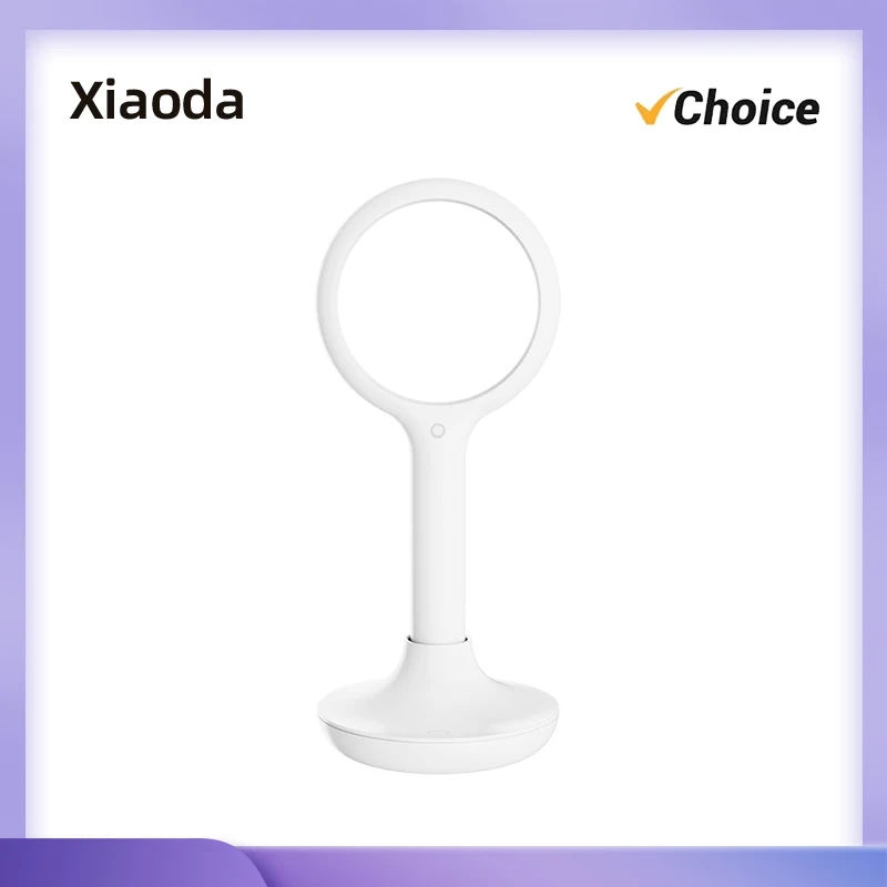 Xiaoda 3X Smart Gravity Sensor Handheld Magnifier Optical Glass Lens Loupe with 45 LED Lights Auto Adjust Brightness Night Light