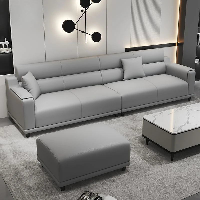 

Cat scratching leather sofa living room fabric Italian style simple modern high sense