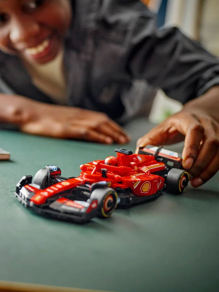 ليغو 77242 فيراري Sf-24 F1 Racing 2025 لعبة بناء تعليمية جديدة للأطفال مكعبات بناء