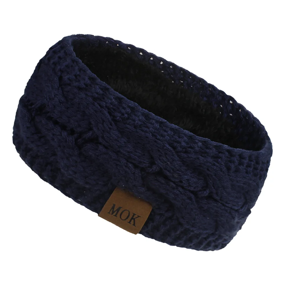 Neue Plüsch Stirnband Winter Warme Breite Elastische Haarband Feste Breite Turban Ohr Wärmer Haarband Weiche DIY Haar Zubehör Kopfbedeckungen – Detail 12