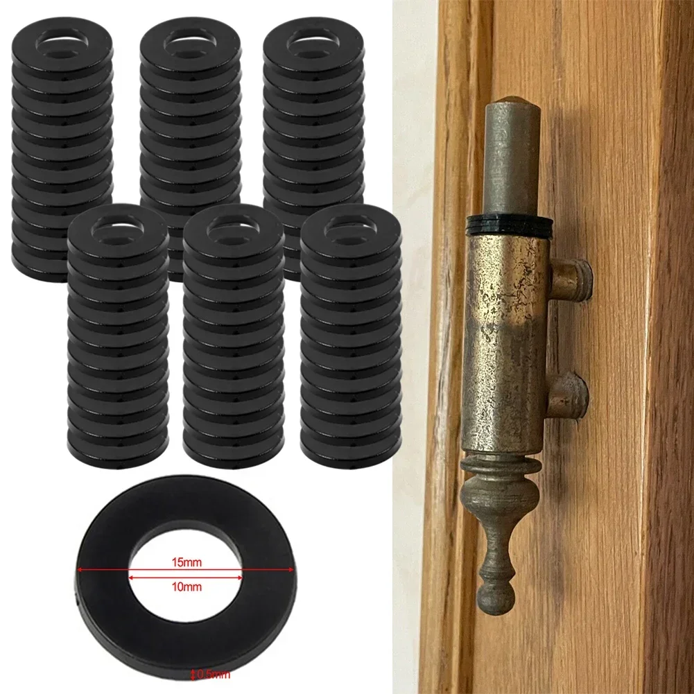 Fittings Hinge Rings Parts Plastic Replacement Set Suitable For Interior Doors Washer Kit Wear Resistant 60pcs