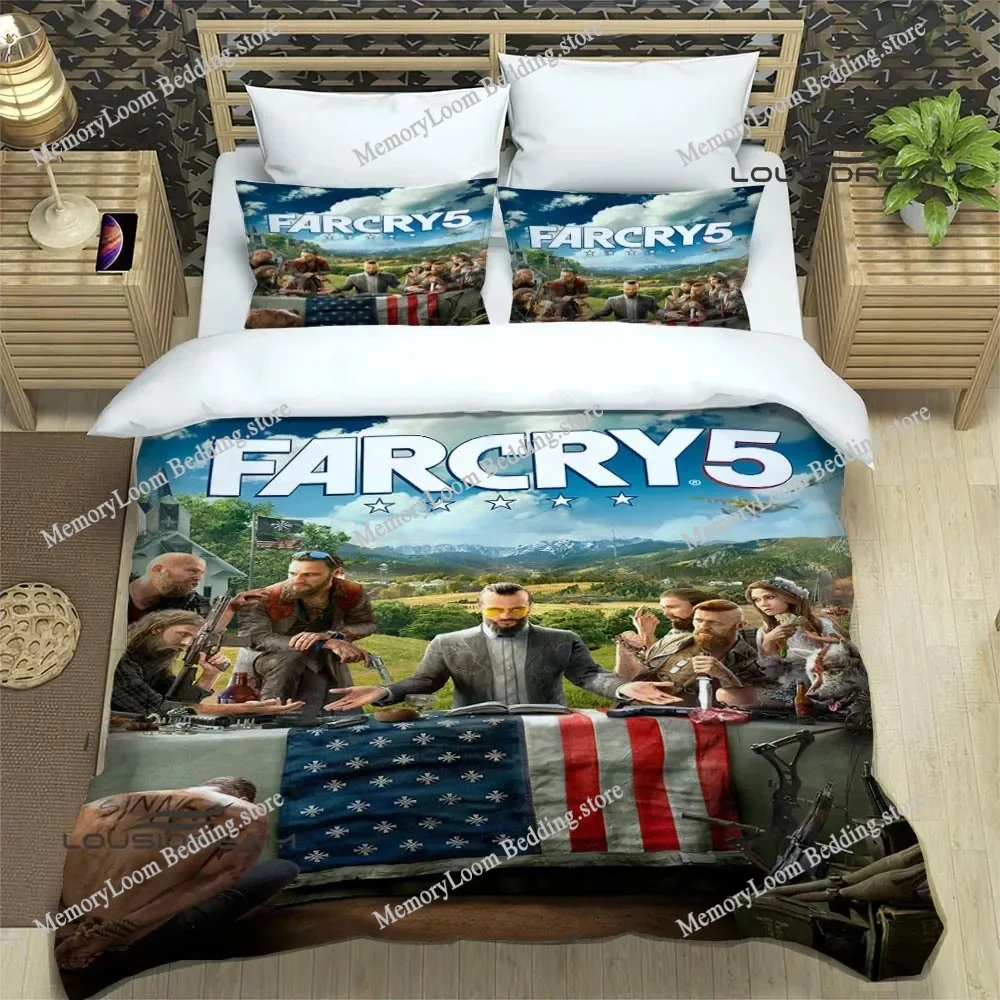 

3D Game Farcry Printed Cartoon Bedding Sets Exquisite Bed Supplies Set Duvet Cover Bed Comforter Set Luxury Birthday Gift