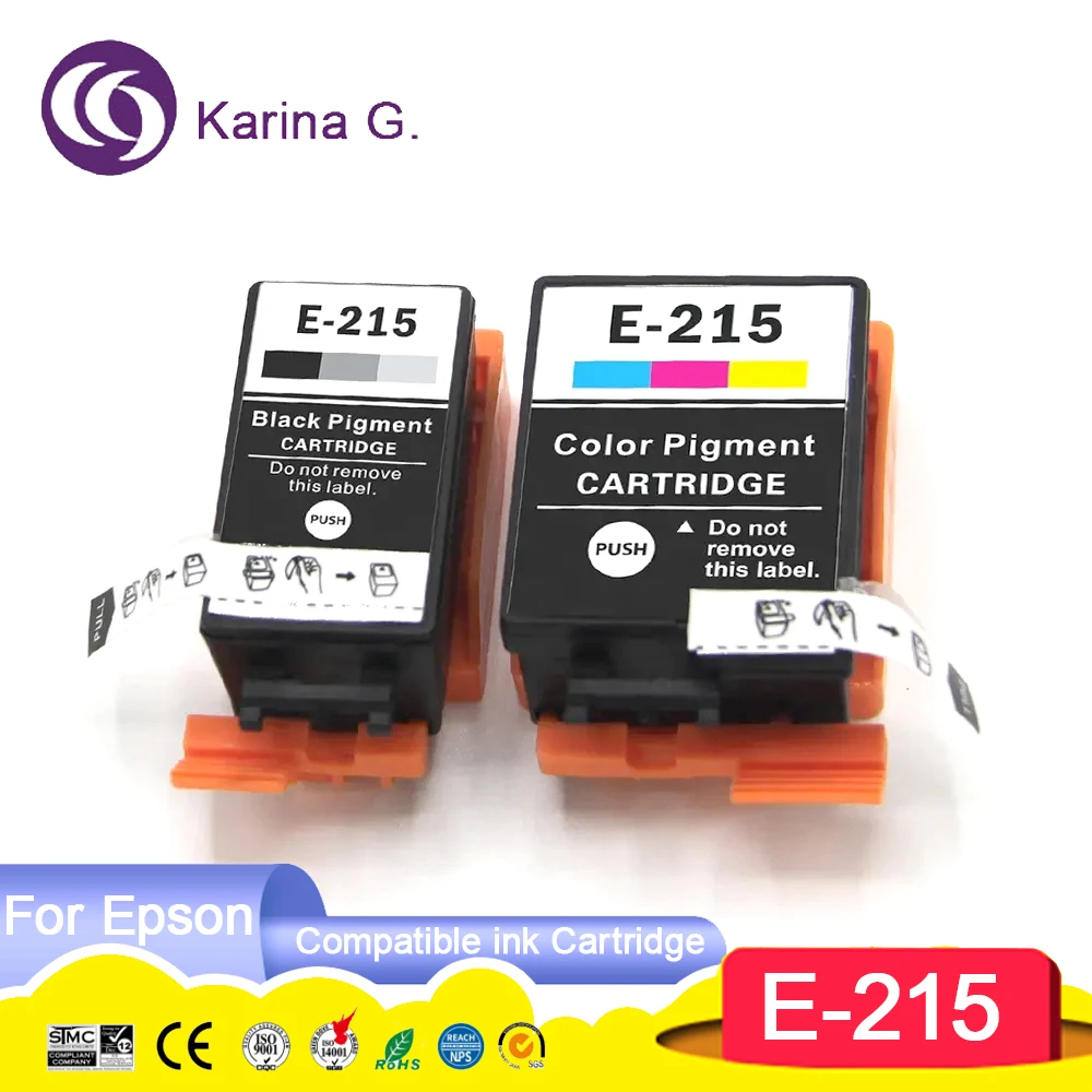 Compatible for Epson 215 T215 T2151 T2160 Premium Color Compatible Ink Cartridge for Epson WorkForce WF-100W WF-100 Printer