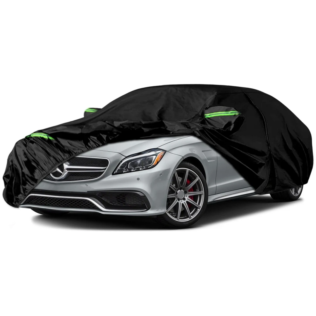 

Waterproof Car Covers for 2004-2025 Mercedes Benz CLS 350 400 with Zipper Door & Windproof Bands for Snow Rain Dust Protection