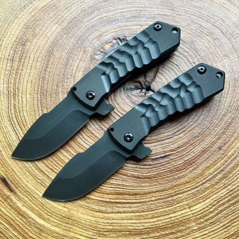 La nueva hoja D2 G10 cocina al aire libre fruta Camping táctica autodefensa multifuncional cuchillo plegable portátil herramientas EDC