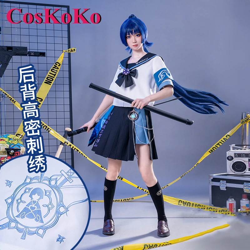 

CosKoKo Wanderer/Scaramouche Cosplay Game Genshin Impact Costume Bad Preppy Style Sailor Suit JK Uniform Role Play Clothing New