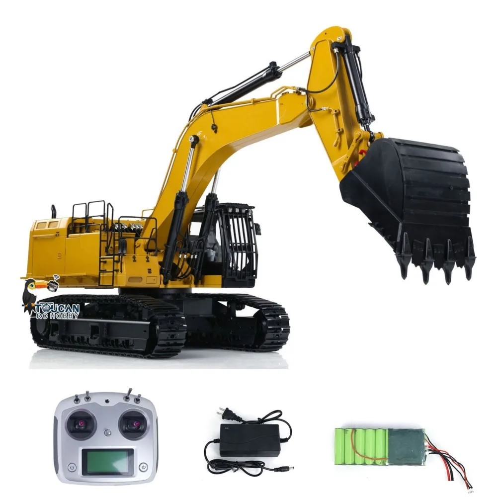 Metal 374F Hydraulic RC Excavator 1/14 Model Remote Control Engineering Digger Vehicles Machine Trucks Cars Gifts Toys for Adult