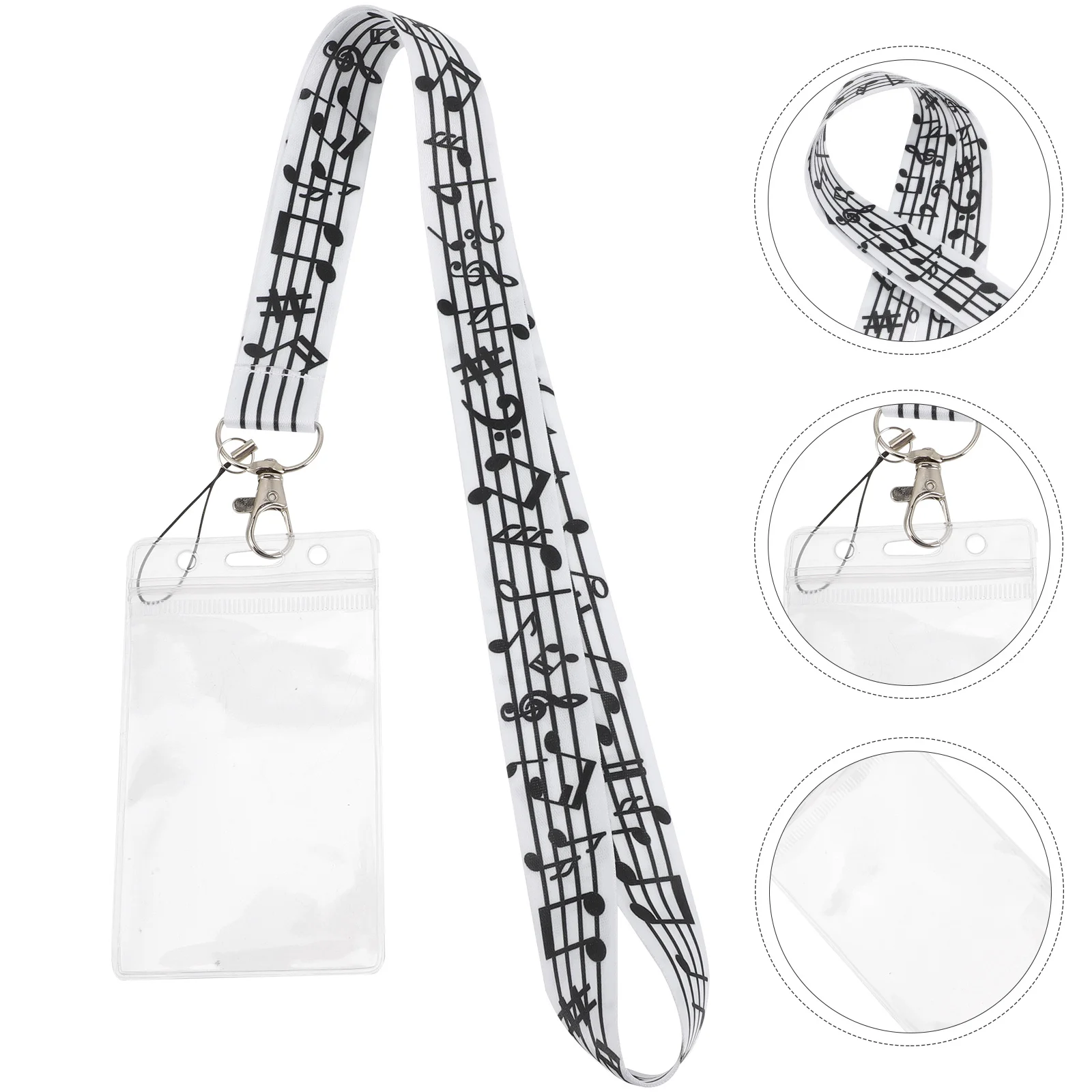 

4Pcs Anti-Loss Phone Lanyard Simple Decorative Id Card Strap Adjustable Neck Rope Multi-Functional DIY Accessory
