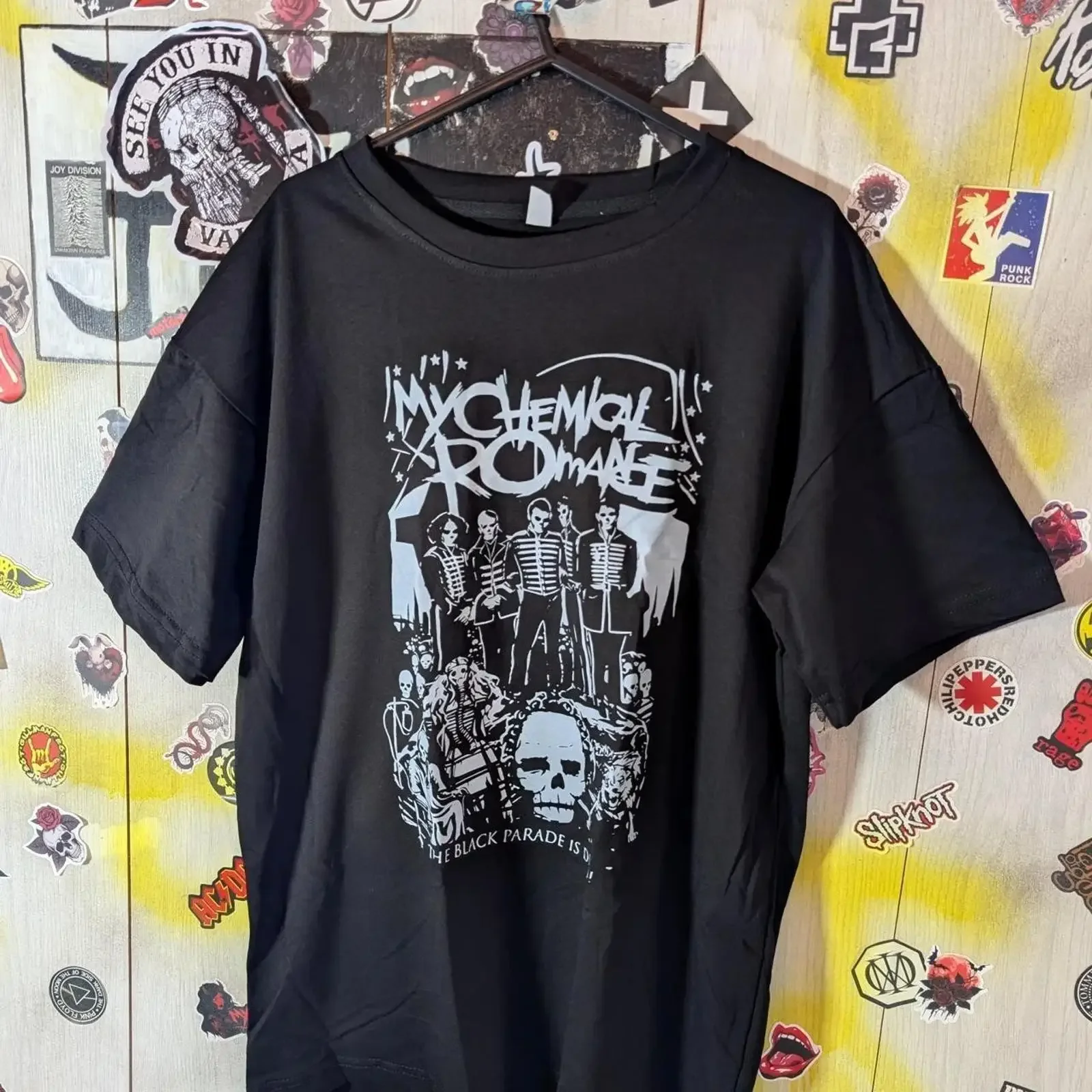 Camiseta My Chemical Romance Vintage Washed Stylische Unisex-Grafik-T-Shirt für Herren, atmungsaktiv, vielseitig, Designer-Kleidung, bequem