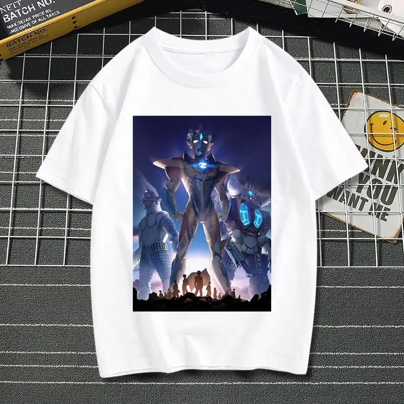 

Zeta Ultraman joint T-shirt short-sleeved summer loose adult men's and women's animation clothes periphery