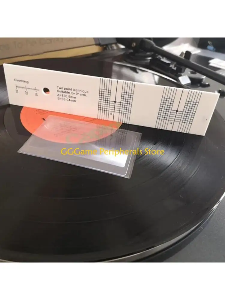 U55B Pickup Calibration Distance Gauge Protractor Record Vinyl Turntable Phonograph Phono Cartridge Alignment