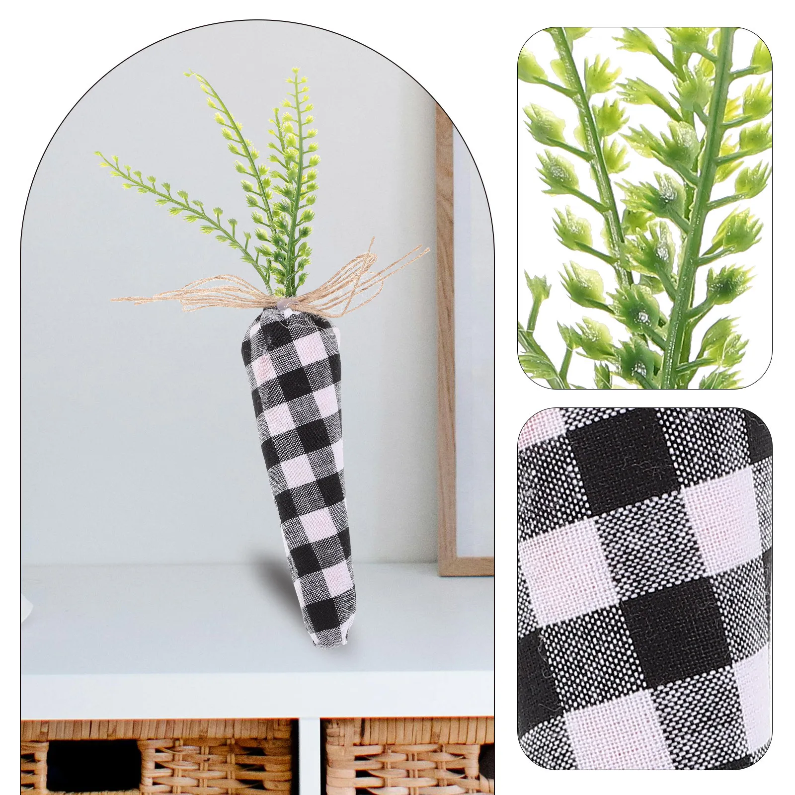 

Hanging Carrot Decor Nordic Style Fabric Simulation Carrot for Easter Party Wall Door Hanging Ornament Home Decor