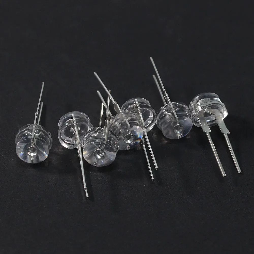 20PCS Straw Hat LED Diode 8MM Warm White 0.5W White 0.3W 0.5W 0.75W Blue Green Red Yellow Led Lights Diod F8