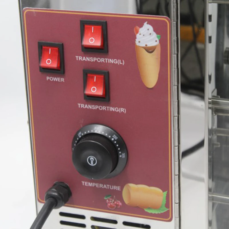 Perfect Performance 3kw Commercial Electric Chimney Cake Oven Machine Bread Roll Maker Ice Cream Cone Baker With Small Shop