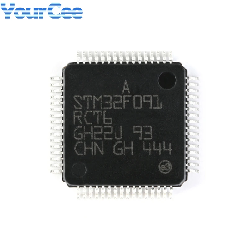 5pcs/1pc STM32F091RCT6 LQFP-64 STM32F091 STM32 Cortex-M0 32-bit Microcontroller-MCU IC Chip Integrated Circuit