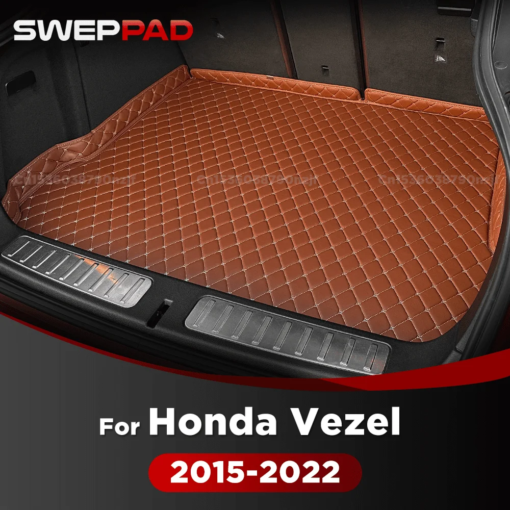 For Honda Vezel 2015-2022 21 20 19 18 17 16 3D Car Trunk Mat Cargo Liner Carpet Interior Accessories Cover