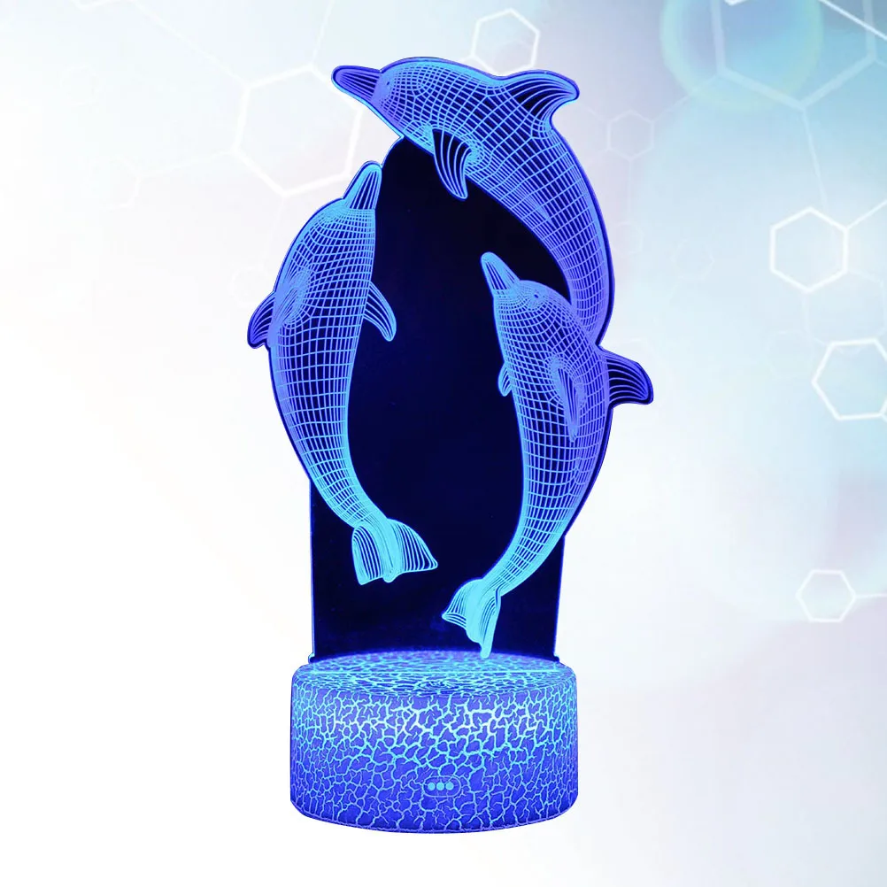 مصباح ليلي ثلاثي الأبعاد يغير ضوء ديكور LED لغرفة النوم وغرفة الأطفال والمكتب هدية تزيين المنزل