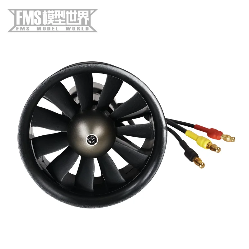 FMS Model Ducted Aircraft Accessories 50mm 11 Blade Plastic Ducted Power Unit Brushless Motor 3s Version Aircraft Model