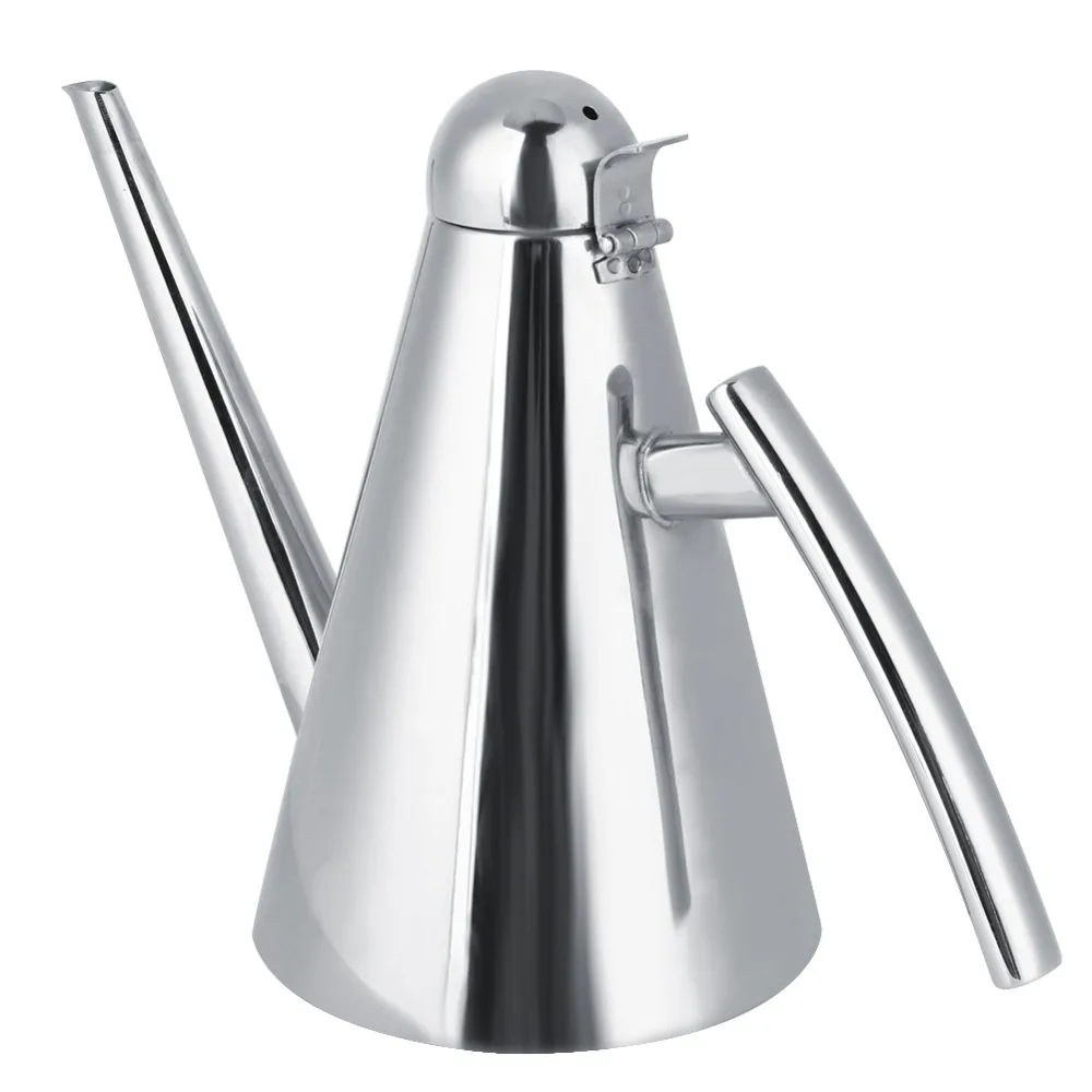 Premium 304 Stainless Steel Oil Dispenser Bottle 500ml Seasoning Bottle Olive Oil Cruet Home Kitchen Use