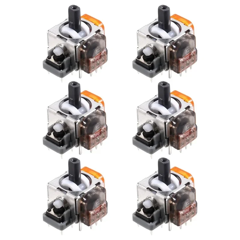 6PCS For PS4 TMR Electromagnetic Joystick For PS4 Gamepad TMR Joystick 3D Analog Thumb Stick Controller