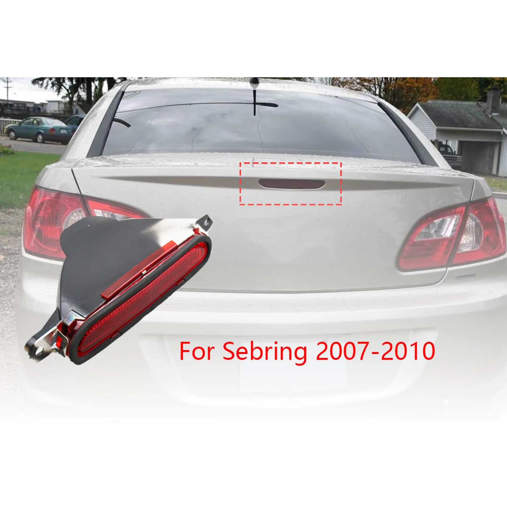 Car 5113614AA Rear Third Brake Light Lamp High Mounted Stop for Sebring 2007-2010