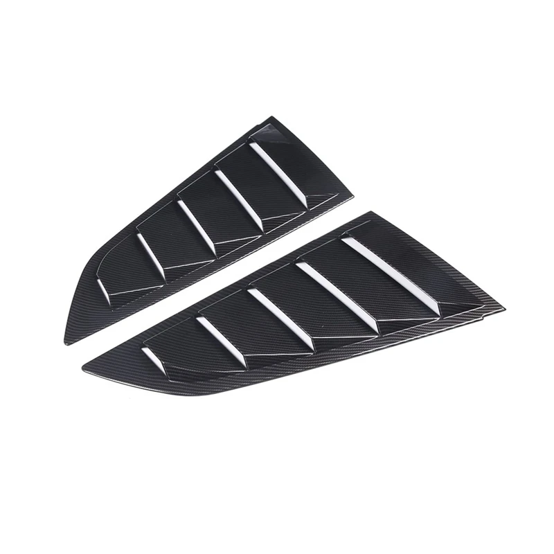 Car Rear Side Window Louvers For Chevrolet Corvette C7 2014-2019 Triangular Window Glass Blinds