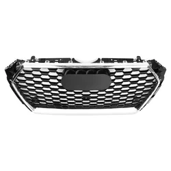 Honeycomb Grill Mesh Front Hood Grille Bumper Grill Center Grille for RS4 Grill for Audi A4 B9 2017-2019 Fast Shipping