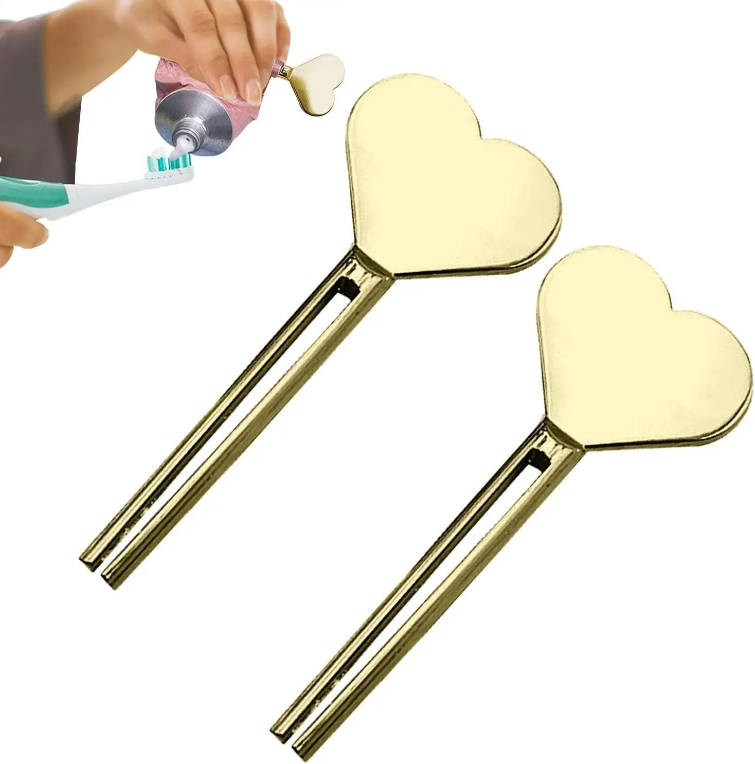 2Pcs Toothpaste Squeezer - Manual Toothpaste Squeezer, Toothpaste Roller Tube Wringer Squeezer Rolling Tool