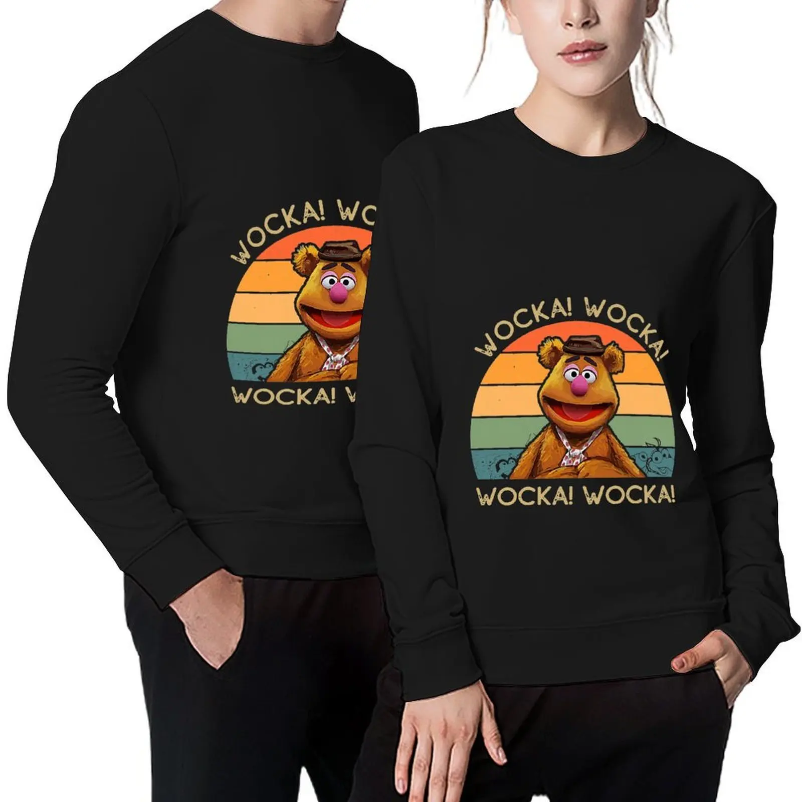 

Fozzie Wocka Bear Vintage Shirt Pullover anime clothing winter clothes men wear korean clothes new sweatshirt