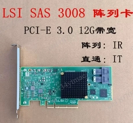 9300-8i 9311 SAS3008 IT Mode HBA Card 12Gb/s SAS SATA PCIe 3.0 SFF-8643 Storage Controller For ZFS FreeNAS unRAID NAS Server
