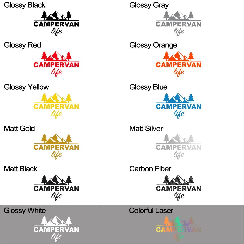 أحجام مختلفة شاحنة التخييم نمط الحياة ملصق حائط من الفينيل سيارة ملصق مقاوم للماء السيارات الديكور على مصد جسم السيارة النافذة الخلفية الكمبيوتر المحمول #6