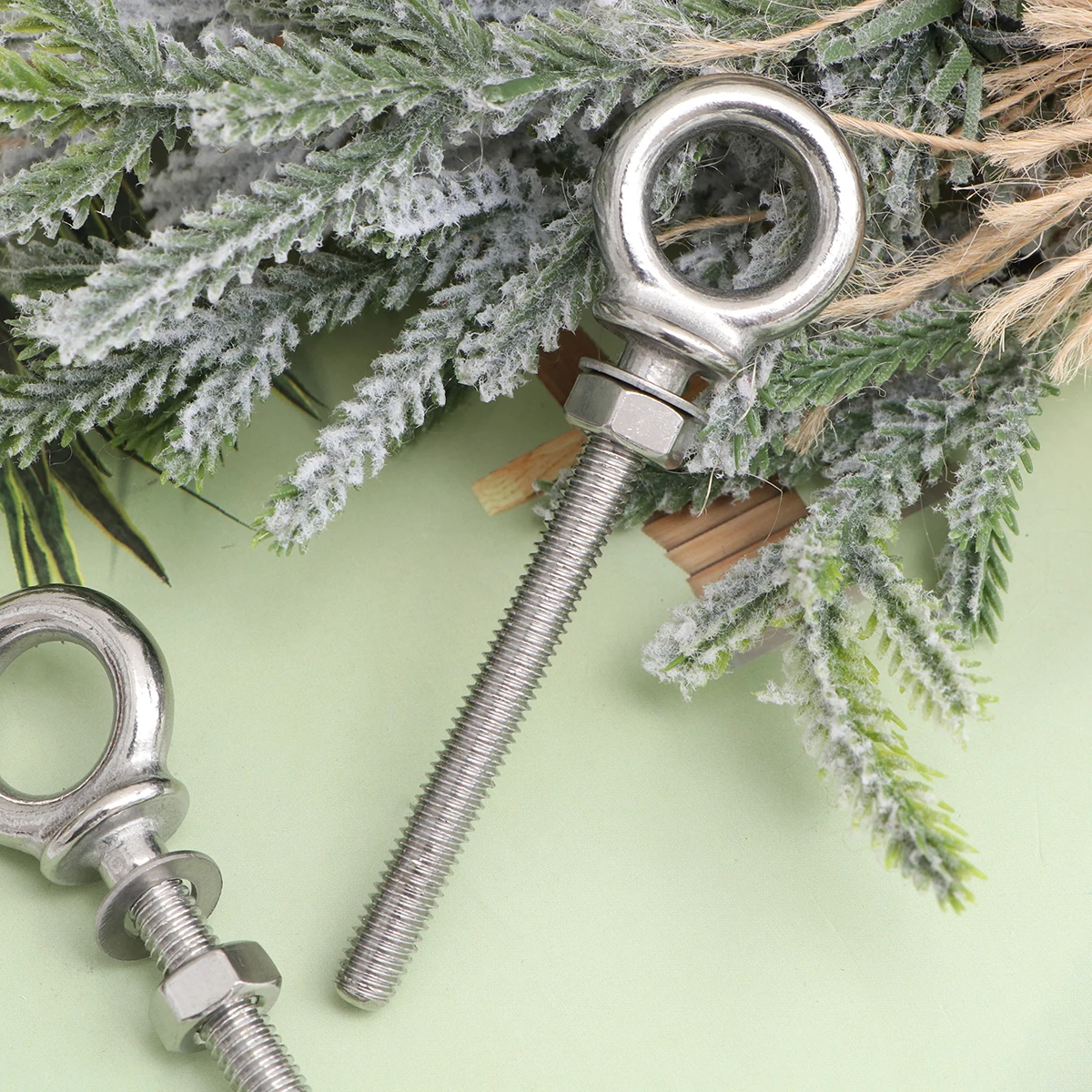 316 الفولاذ المقاوم للصدأ رفع مسامير العين مع المكسرات دائم هوك الترباس M10 * 100 M8 * 80 M6 * 60 حلقة المسمار السحابات للاستخدام الصناعي #3