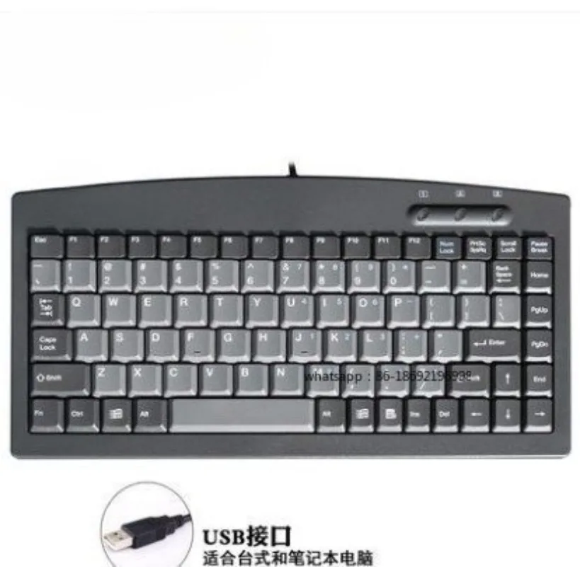 Industrial Keyboard KBJME8231USB PS2 Interface Industrial Control Keypad Numerical Control Keyboard 88 Keys